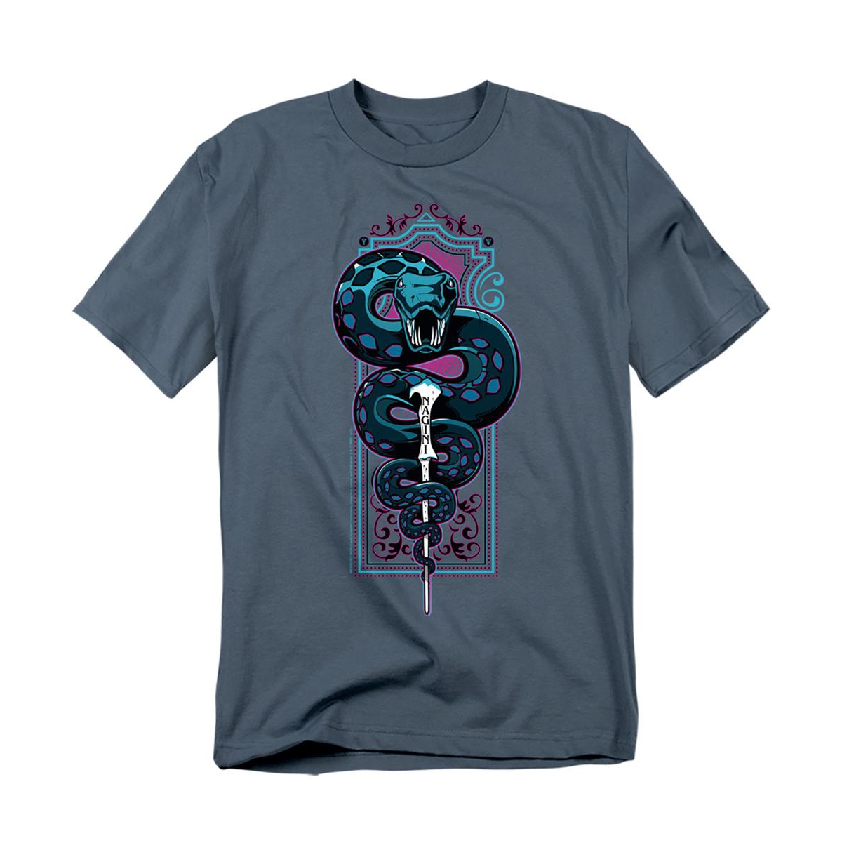 Men's Nagini With Lord Voldemorts Wand T Shirt - Slate