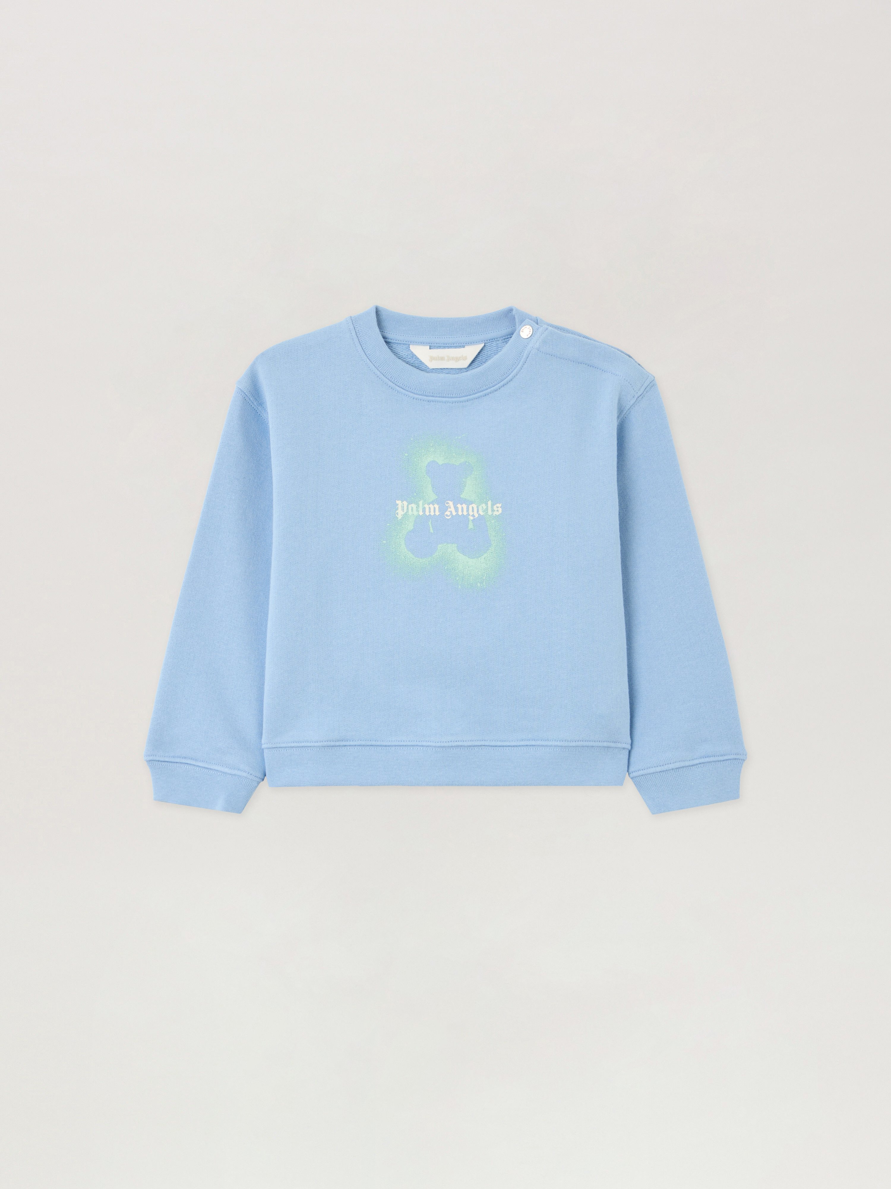 Spray Bear Crewneck Kids  Celeste/light Blue