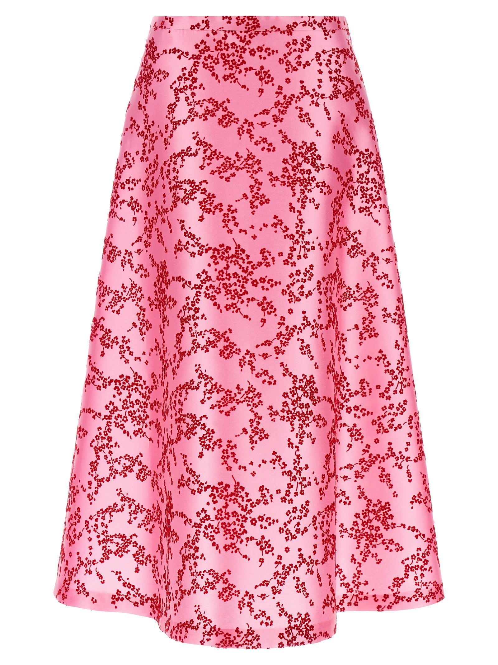 Mikado Floral Skirt — Pink