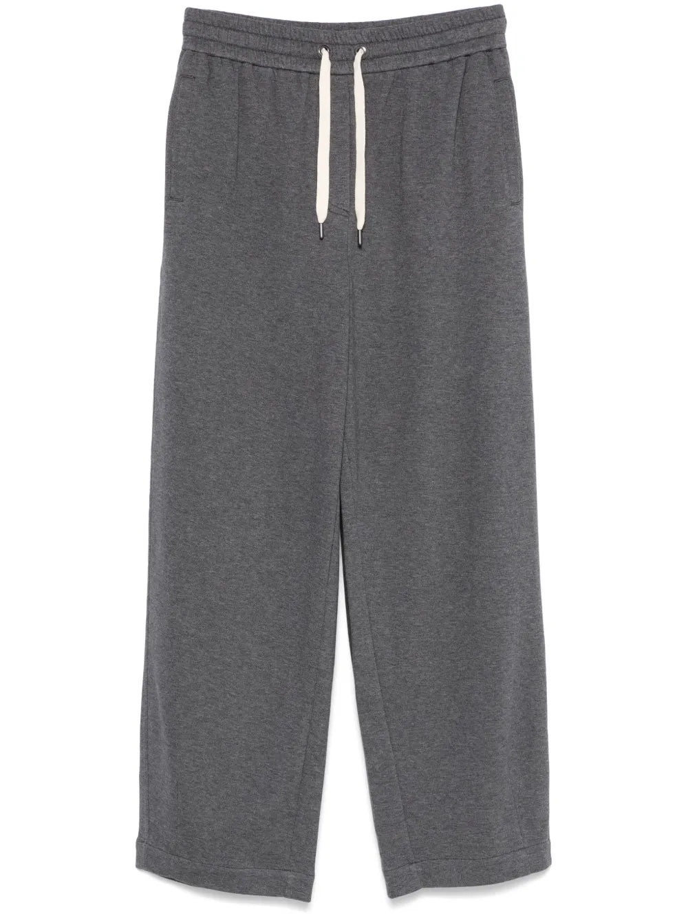 Drawstring Track Joggers — Gray