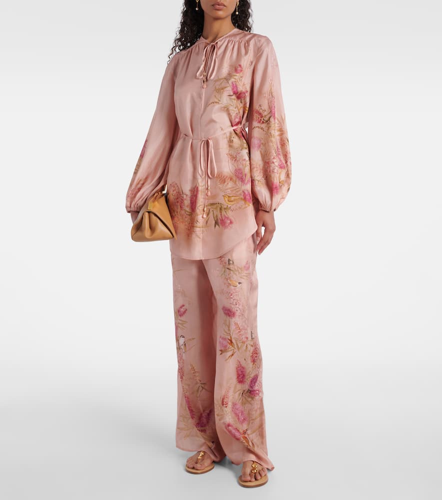 Cascadian floral silk tunic
