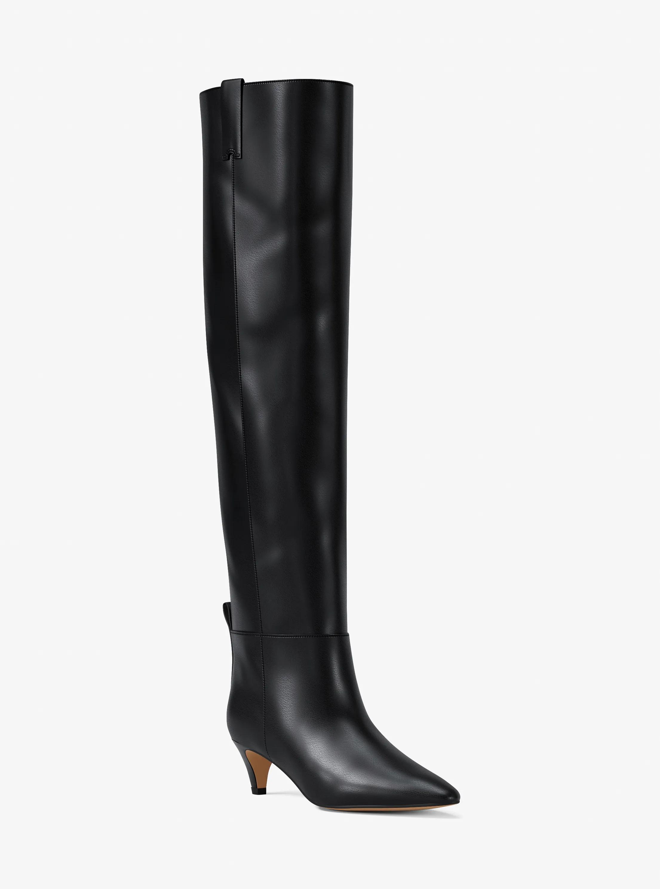 Michael Kors Daniela Leather Boot in Black - size 9.5 by