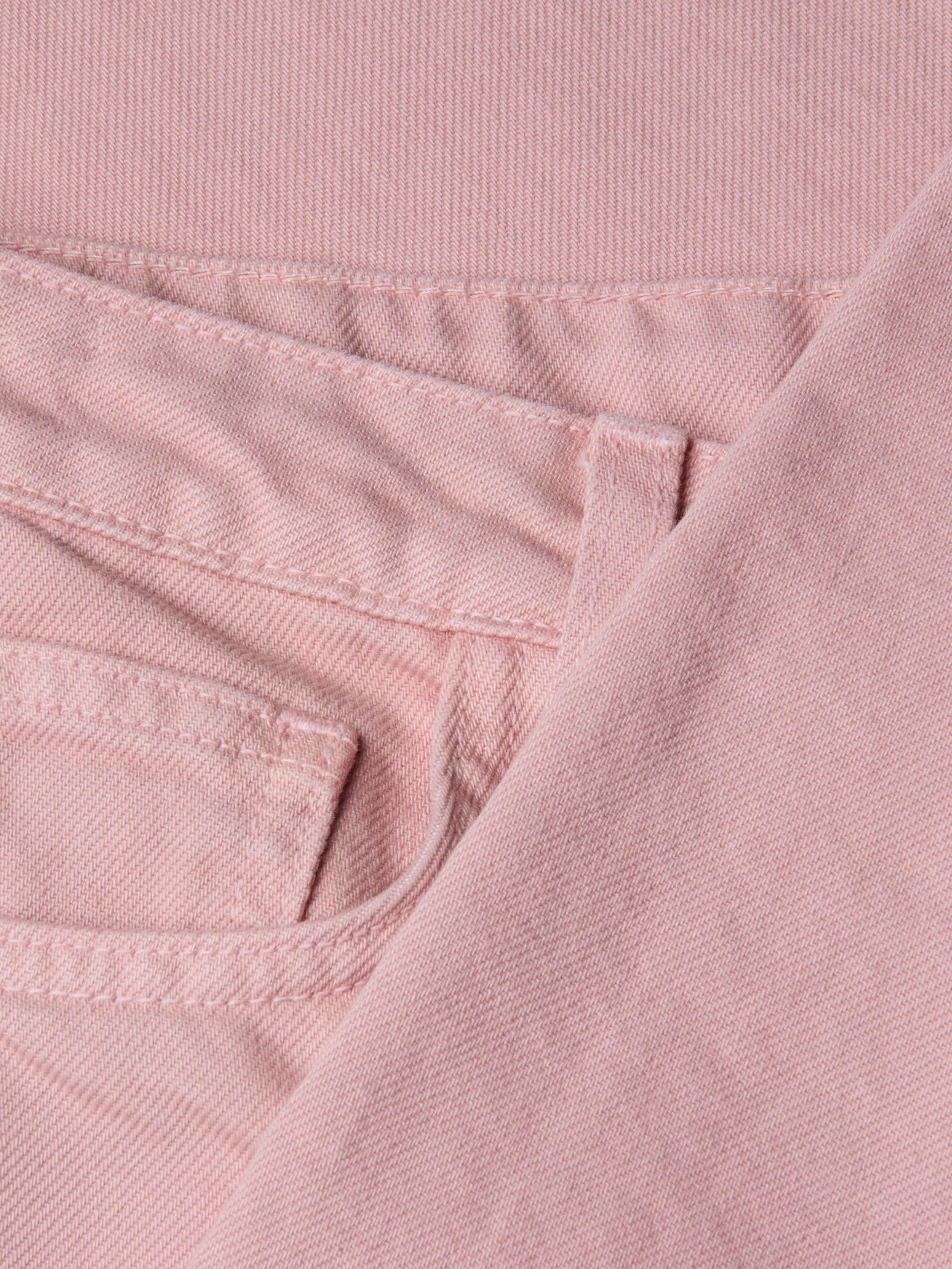 Blaine Cropped Stovepipe Jean In Misty Rose Destruct