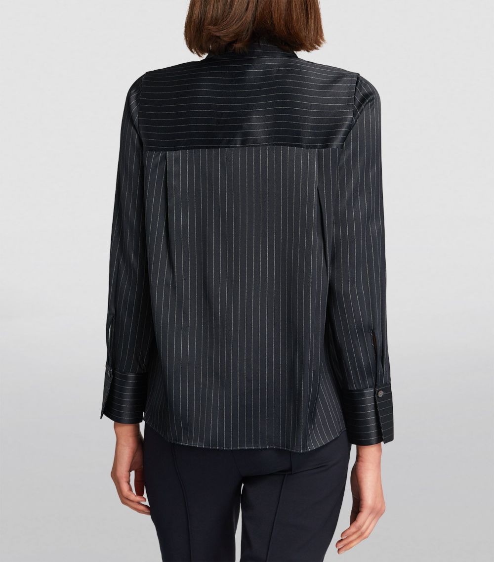Silk Pinstripe Shirt