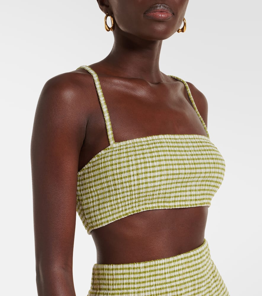 Gingham bra top