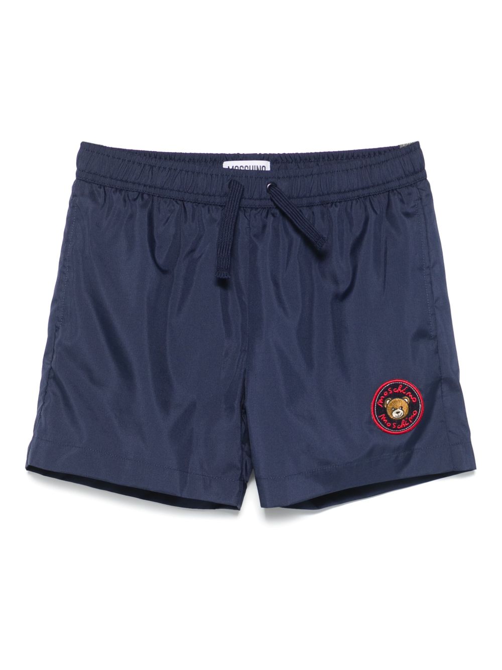 Logo-appliqué swim shorts - Blue