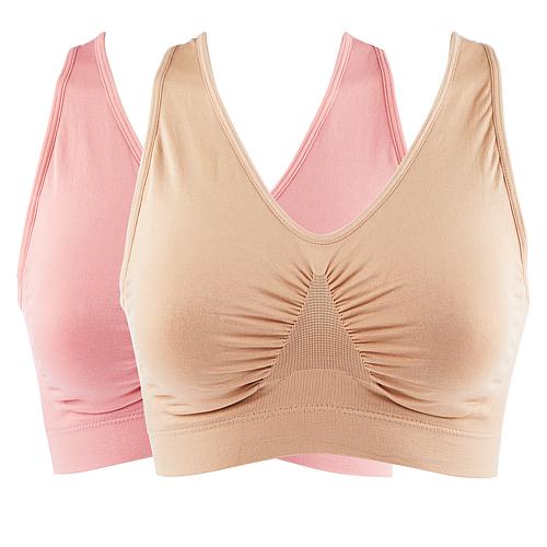2-pack Seamless Racerback Ahh Bra - Black