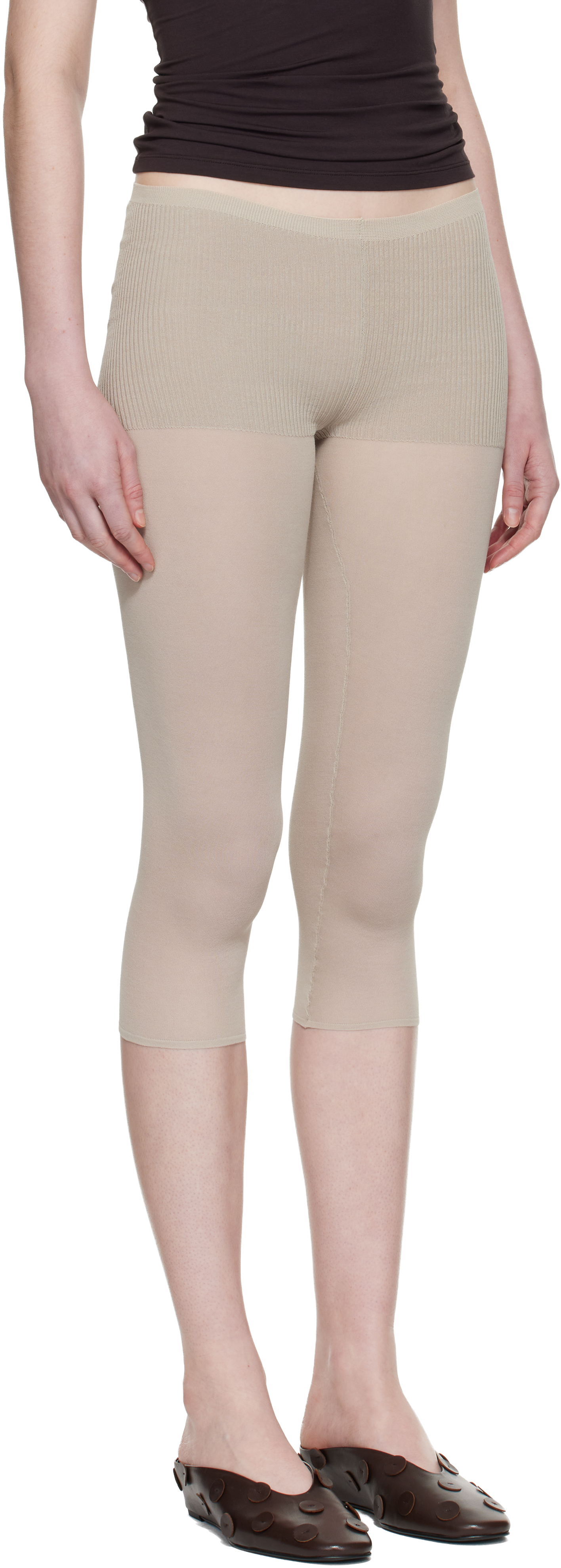 Beige Meleta Leggings