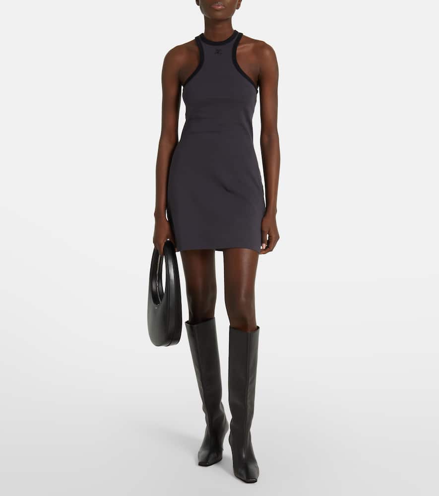 Courrèges Scuba cotton jersey minidress