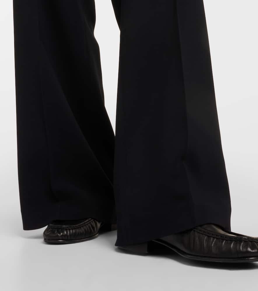 Alane high-rise cady wide-leg pants