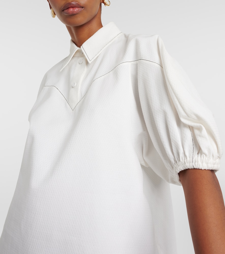 Chloé Puff-sleeve cotton blouse