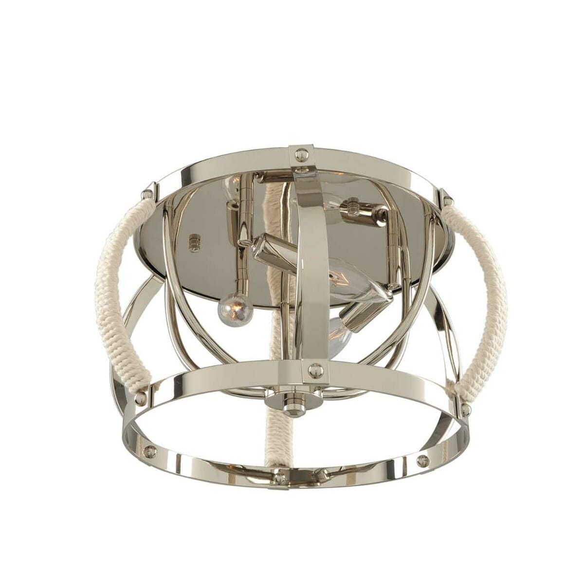 Bradbury 3-Light Ceiling Light in Polished Nicke