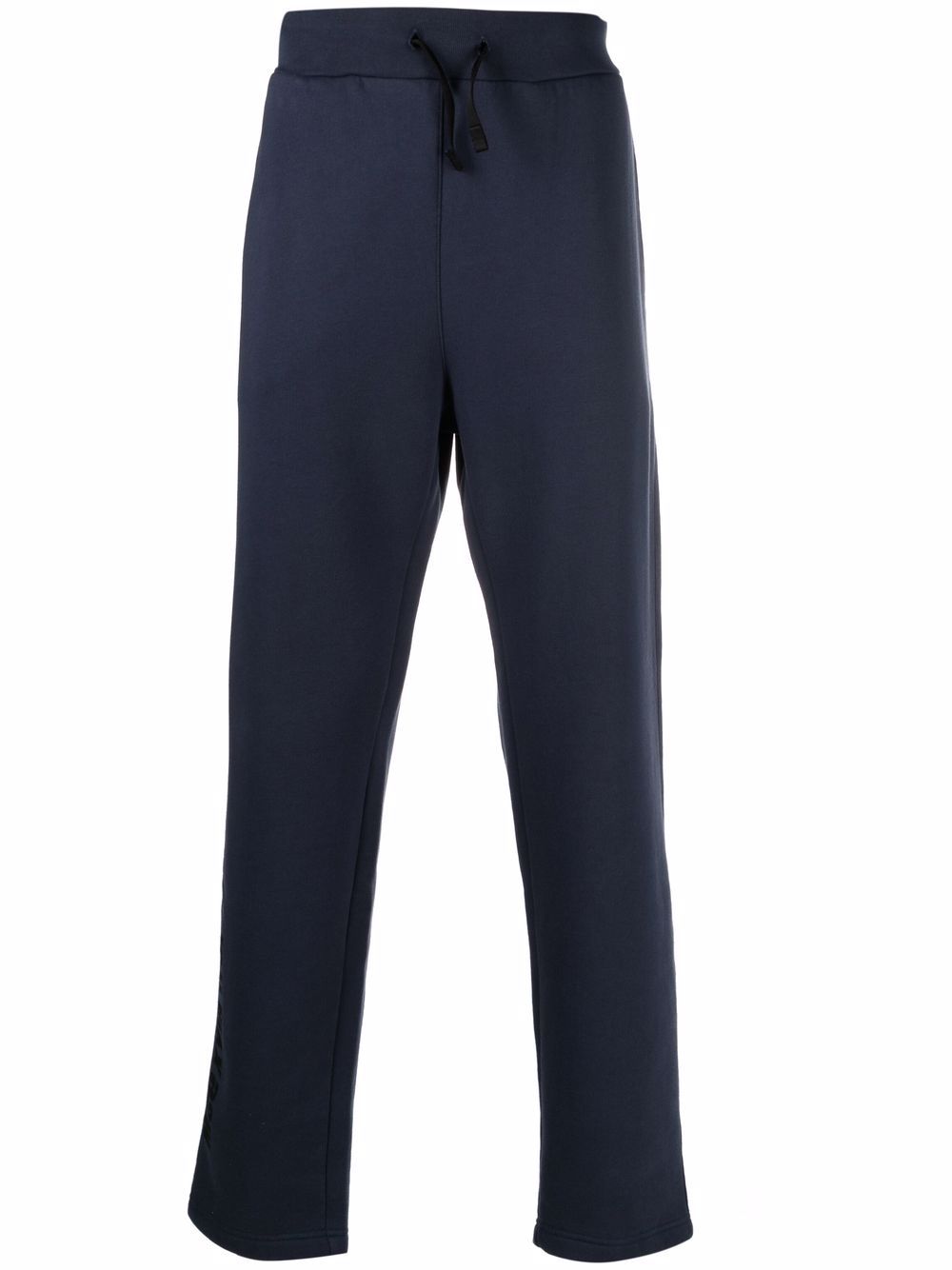 Drawstring-waist cotton-blend track trousers - Blue