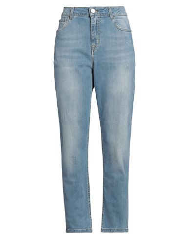 Woman Jeans Blue Size 25 Cotton, Elastane