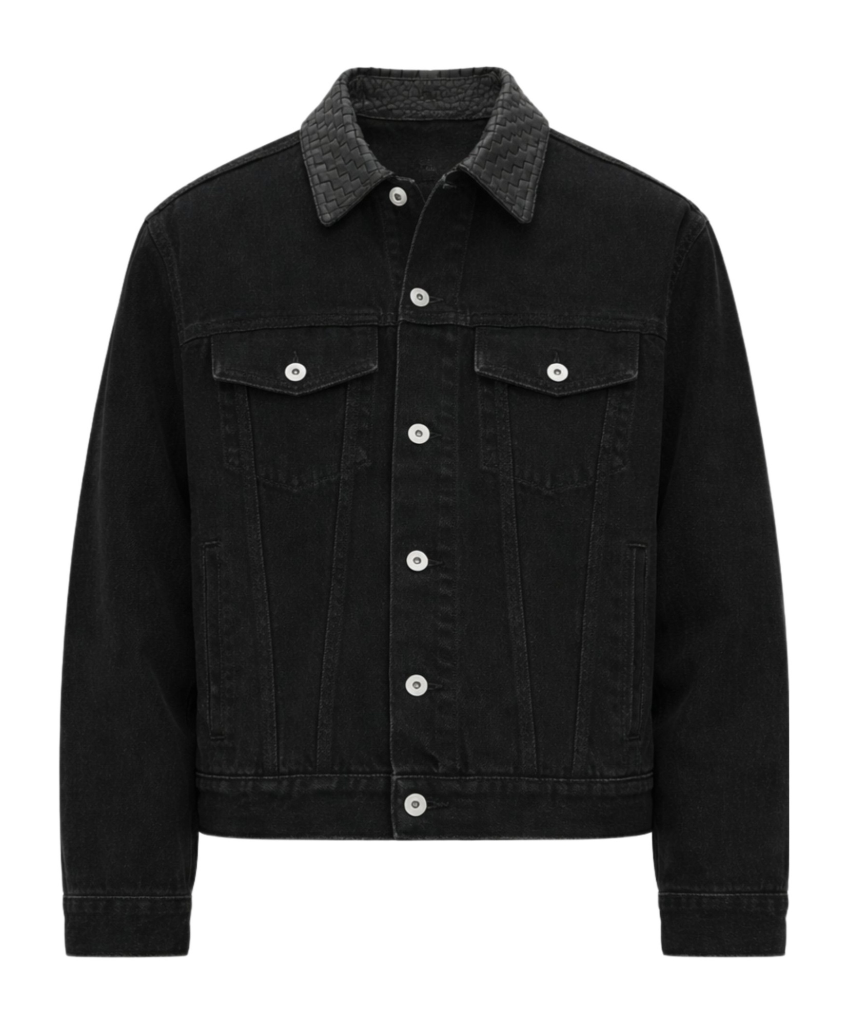 Faded Black Denim Jacket