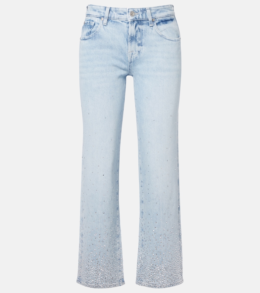 Calie embellished straight jeans