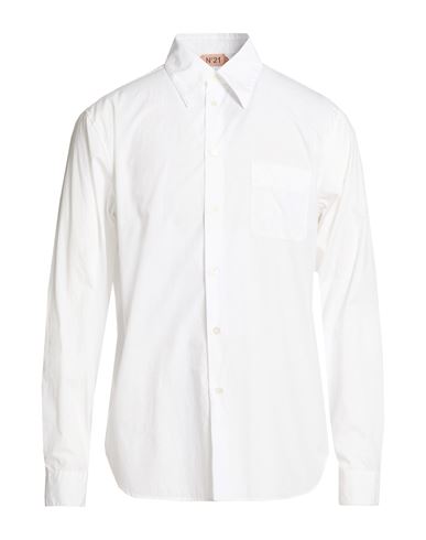 Man Shirt White Size M Cotton
