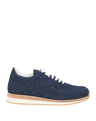 Man Sneakers Blue Size 10 Textile fibers