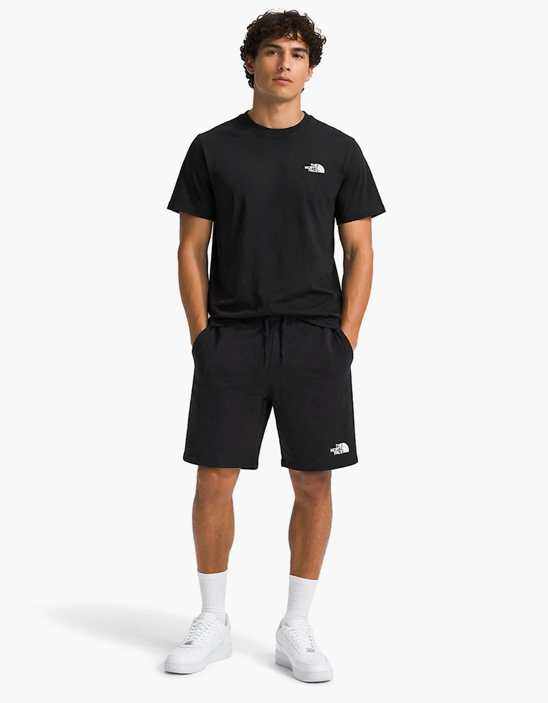 Men's The North Face Mens Simple Dome Co Ords Set Shorts Short Sleeve T Shirts - Black