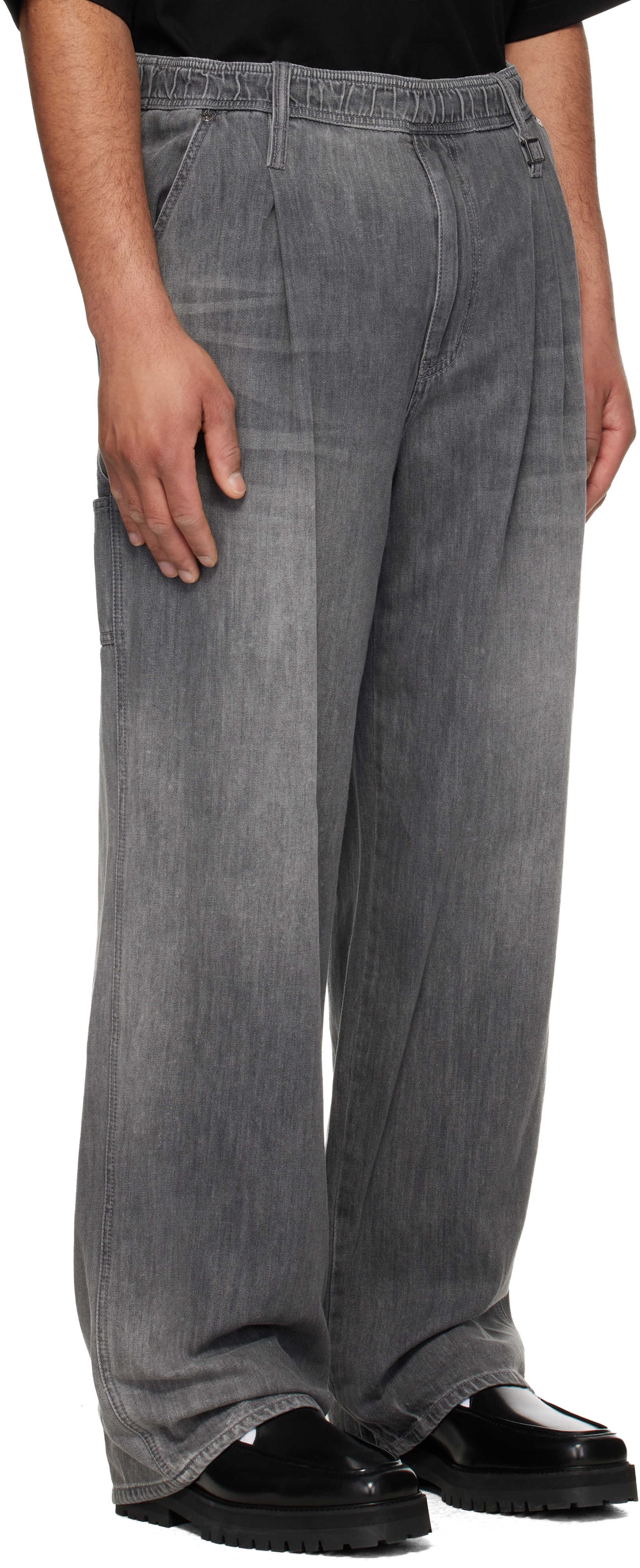 Black Lightweight Banding Jeans