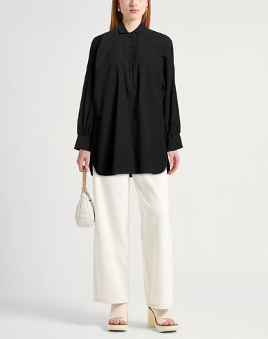Woman Top Black Size 6 Cotton