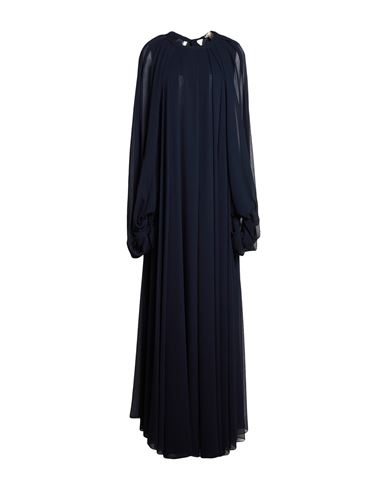 Woman Maxi dress Midnight blue Size 6 Polyester, Polyamide