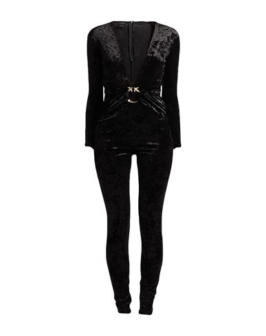 Woman Jumpsuit Black Size M Polyester, Elastane