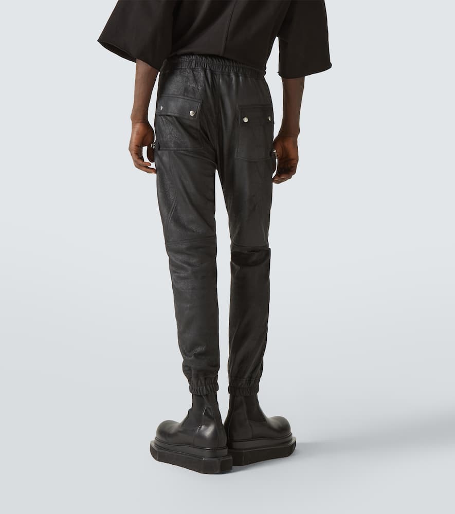 Bauhaus leather cargo pants