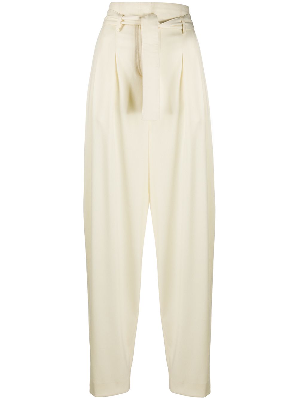 Loose fit tapered trousers - Neutrals