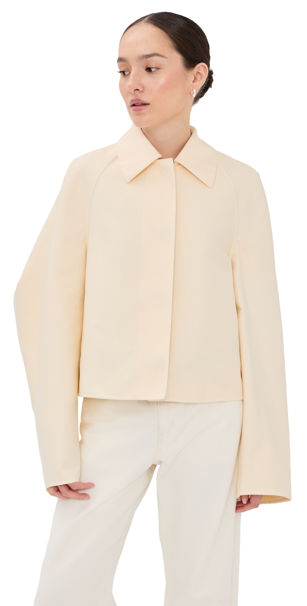 Short Mac Blouson Shirt Cream