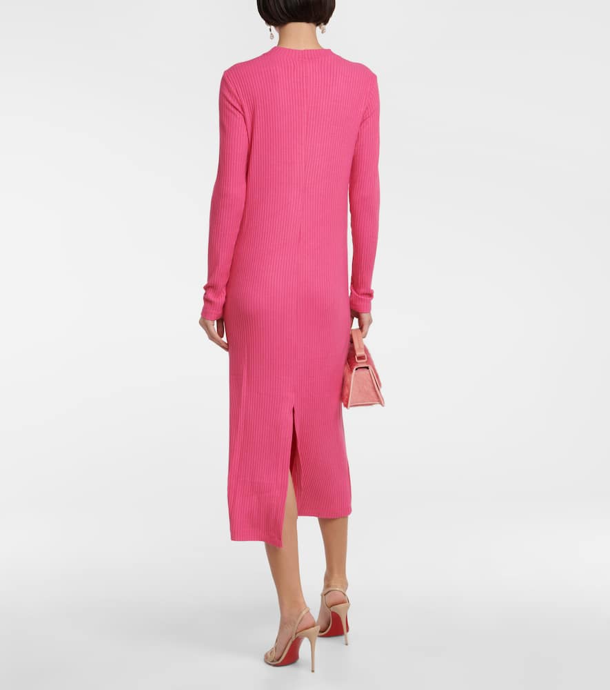 Ember ribbed-knit midi dress