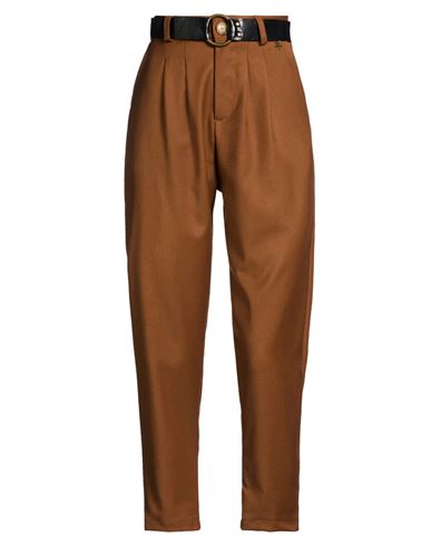 Woman Pants Brown Size XS Polyester, Elastane, Viscose