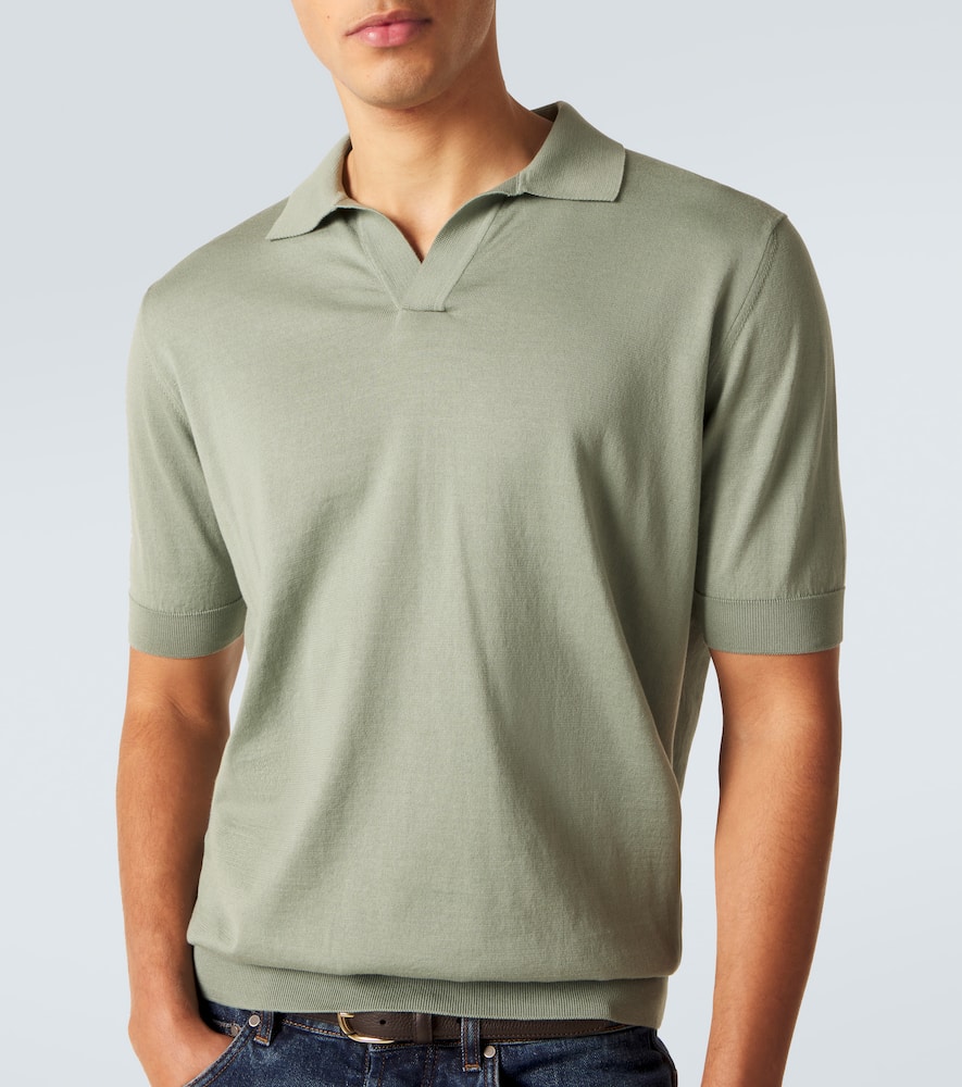 Cotton piqué polo shirt