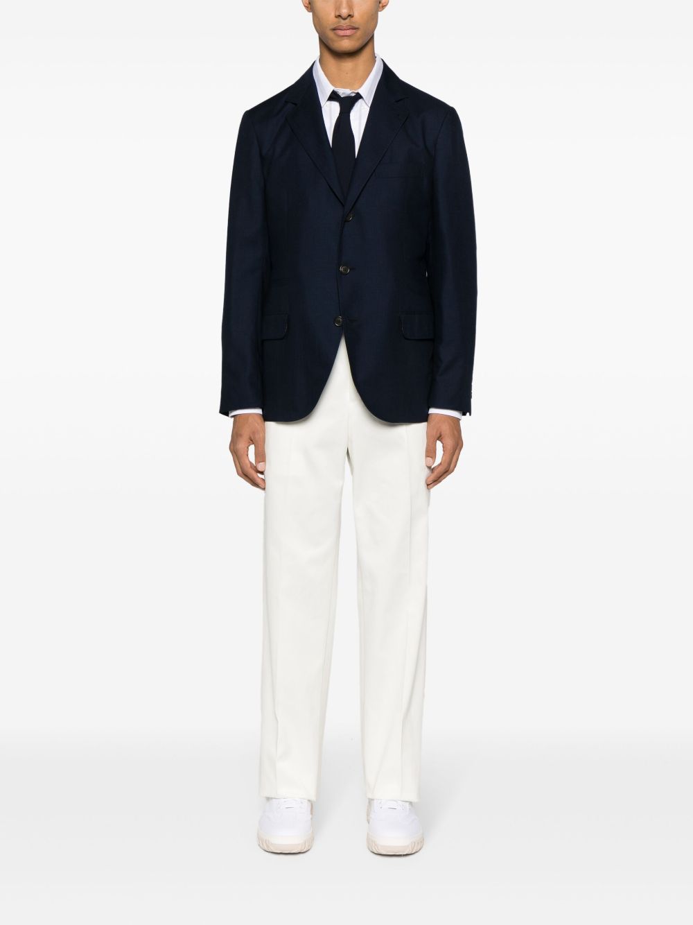Thom Browne straight-leg cotton trousers - Neutrals