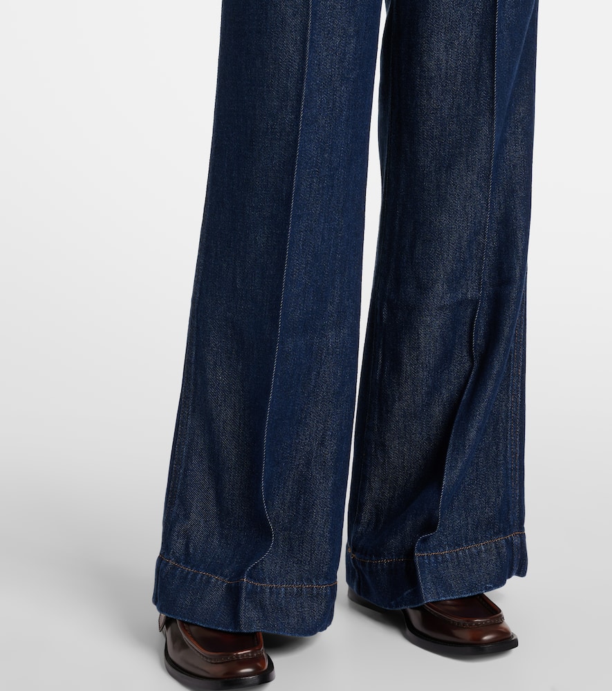 High-rise flared jeans