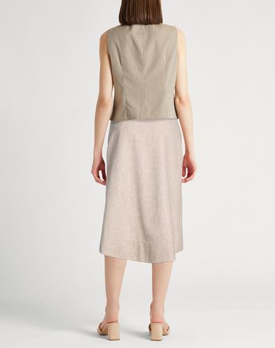Woman Midi skirt Beige Size 4 Virgin Wool