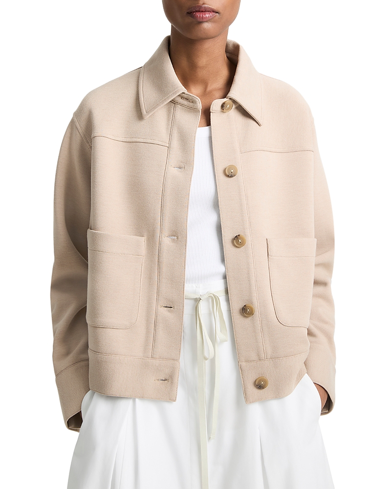 Cropped Patch Pocket Jacket