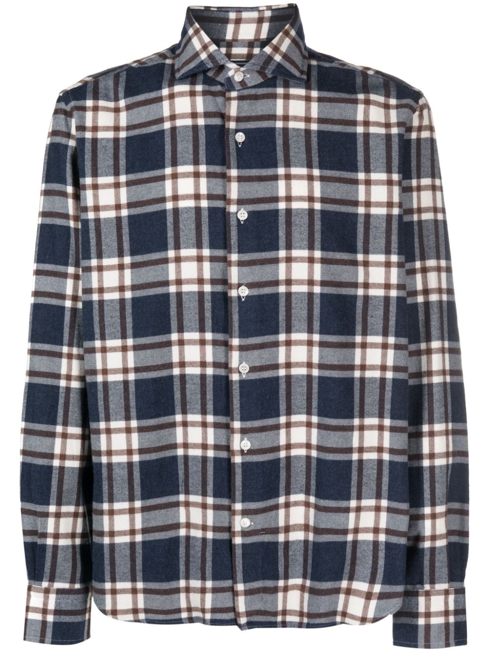 Plaid flannel shirt - Blue
