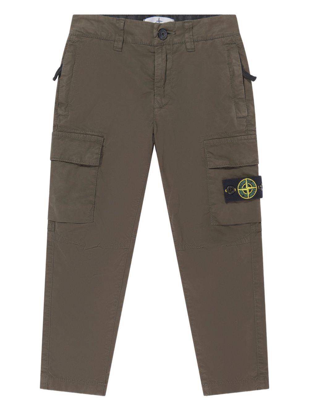 Stone Island Junior Compass-motif trousers - Green