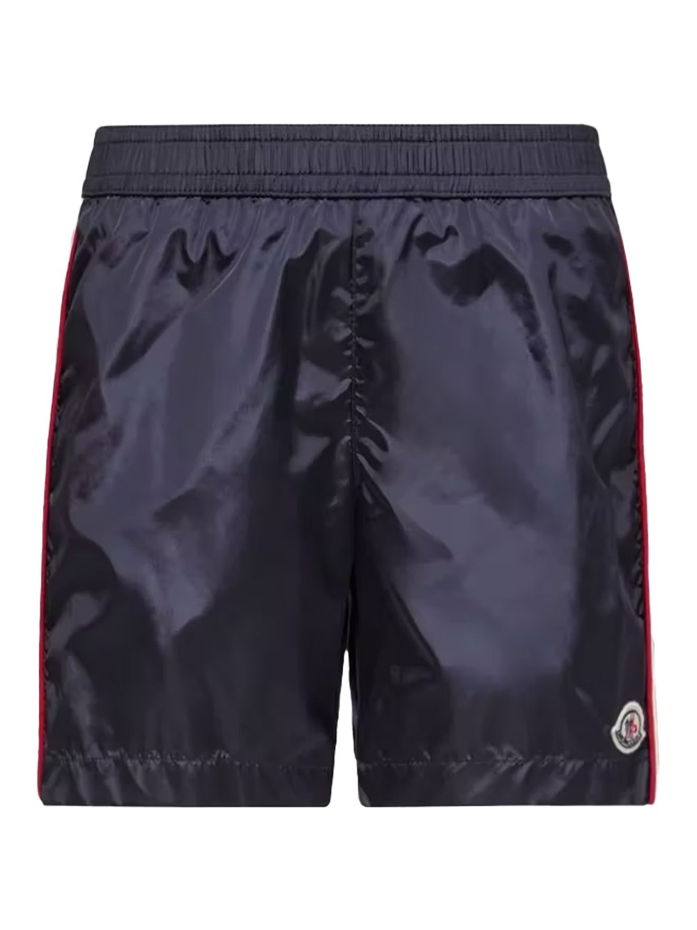 Tricolor-Trimmed Swim Shorts
