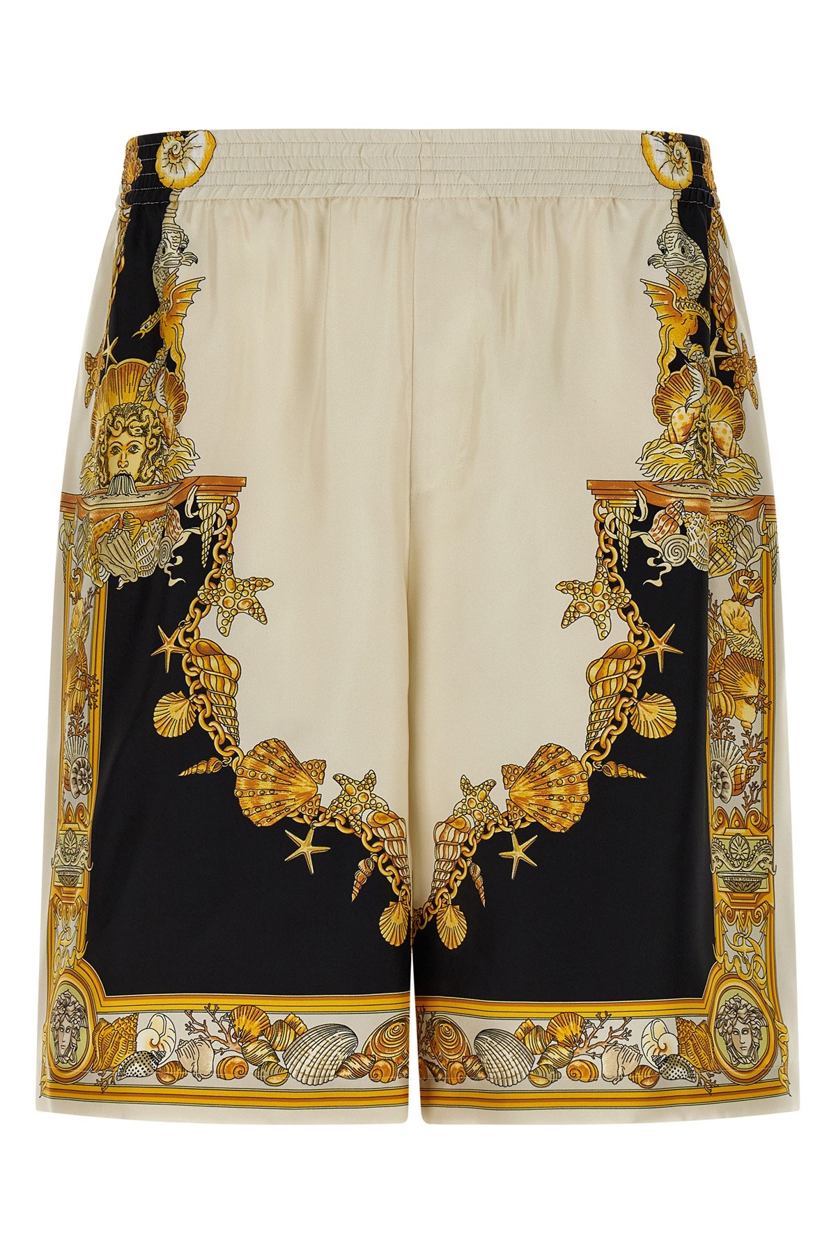 'Coral Theatre' Print Bermuda Shorts