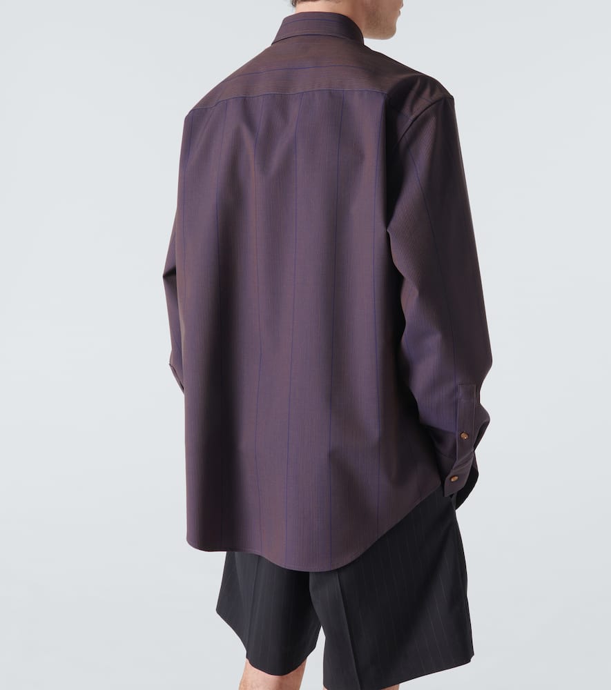 Striped wool shirt