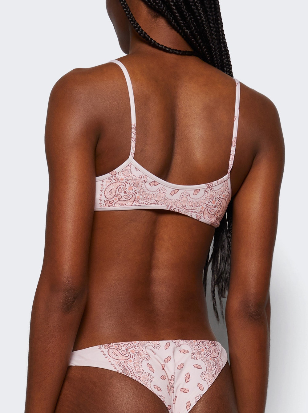 The Attico paisley-print bikini - Pink