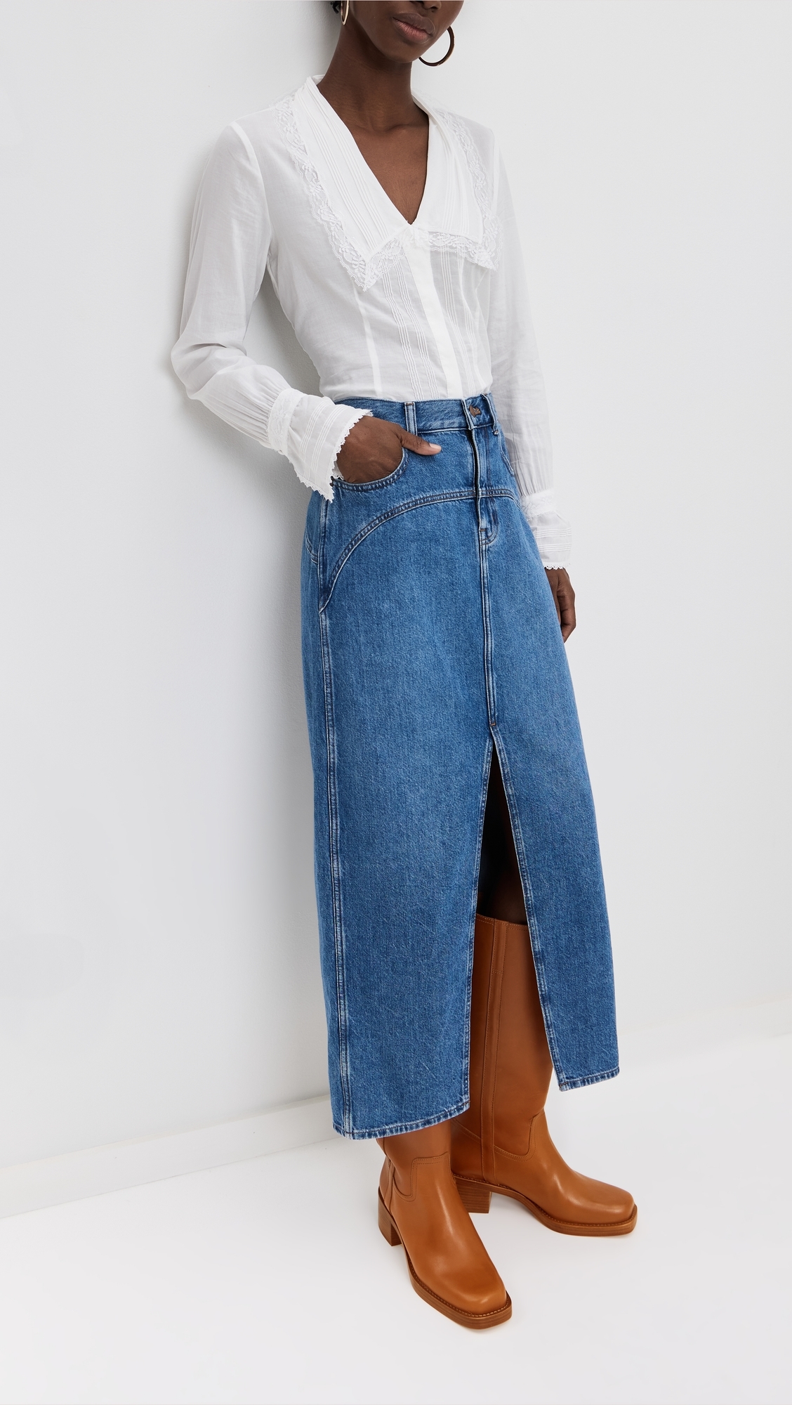 Frances Knee Boots Whiskey Leather
