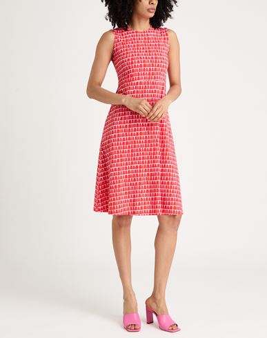 Woman Midi dress Tomato red Size 2 Polyamide, Elastane