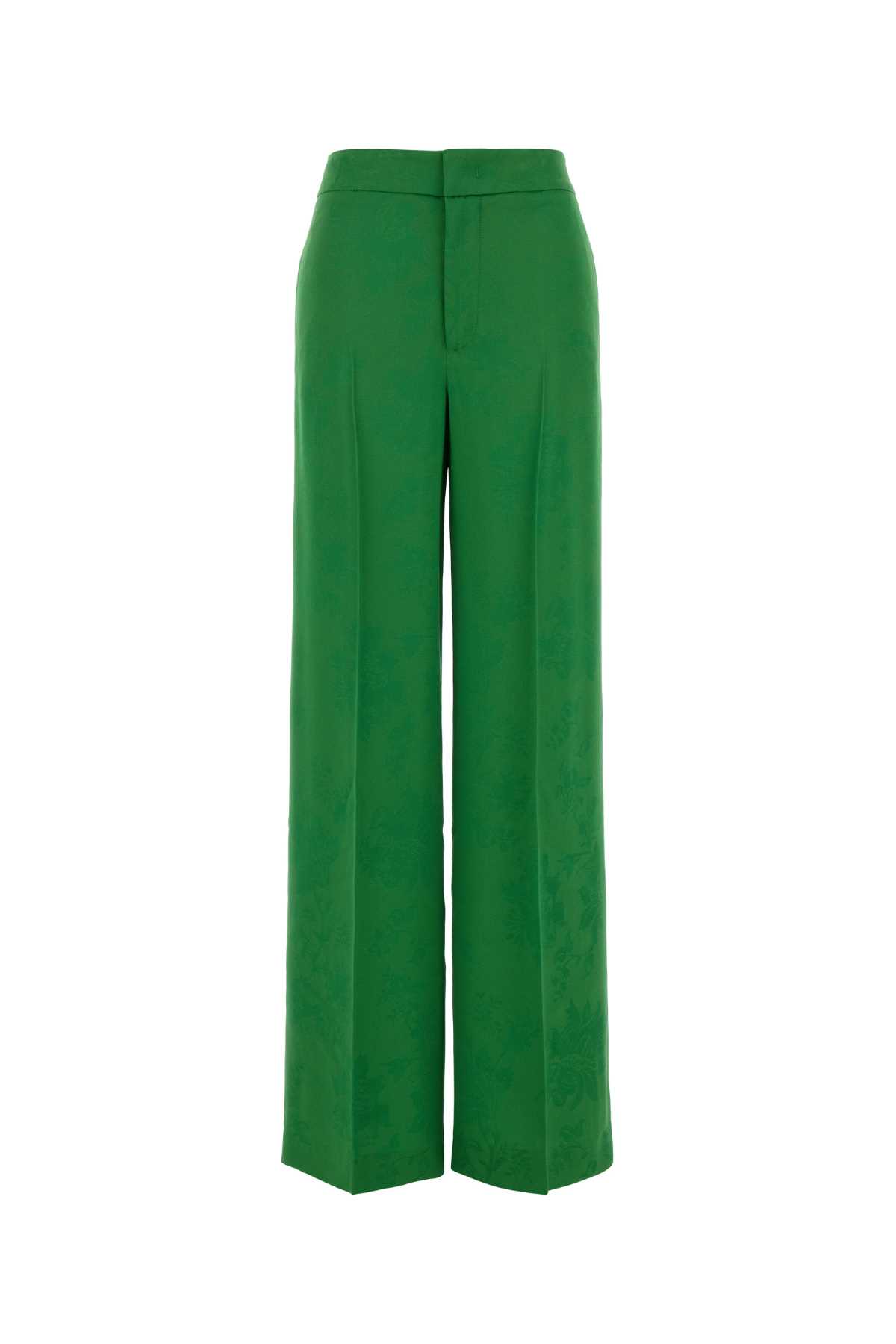 Etro - high waist trousers floral pattern pleat