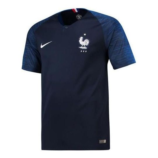 France 2018 Home Football Soccer Shirt Jersey 'Navy Blue'