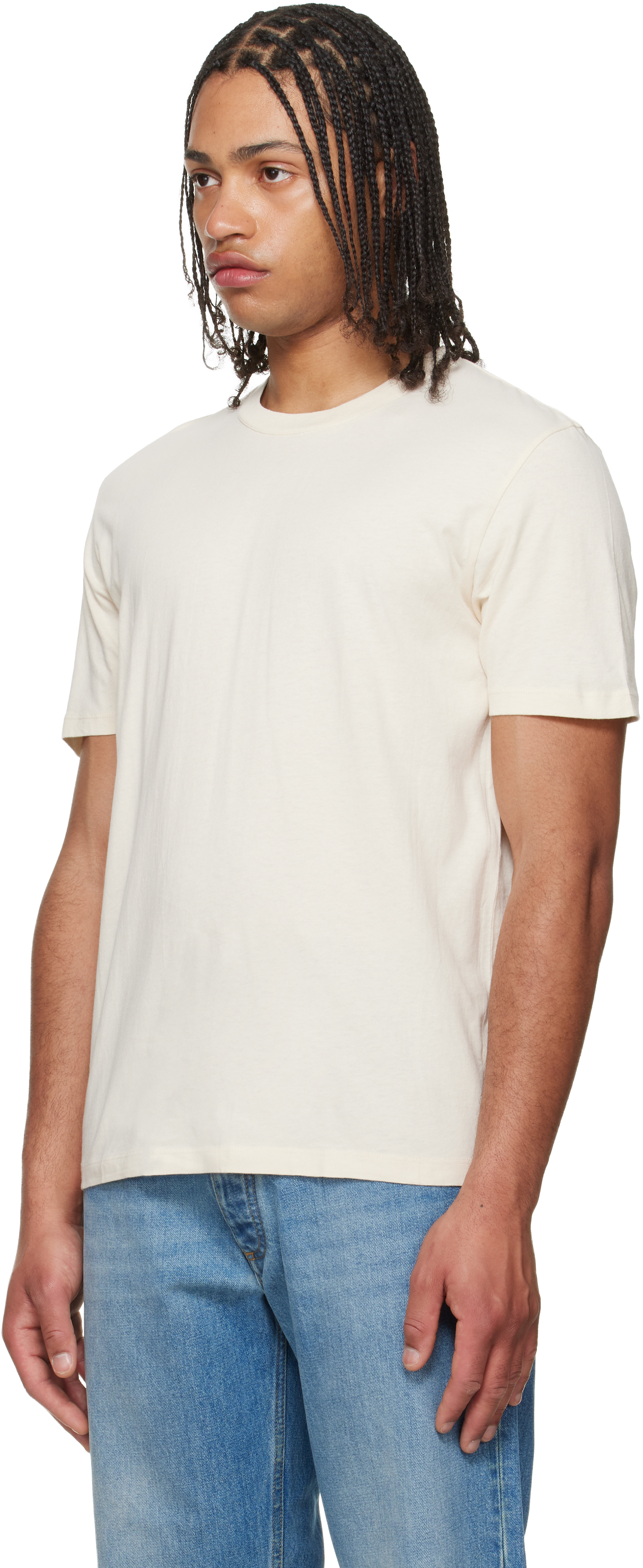 Three-Pack White Shades Cotton Jersey T-shirts