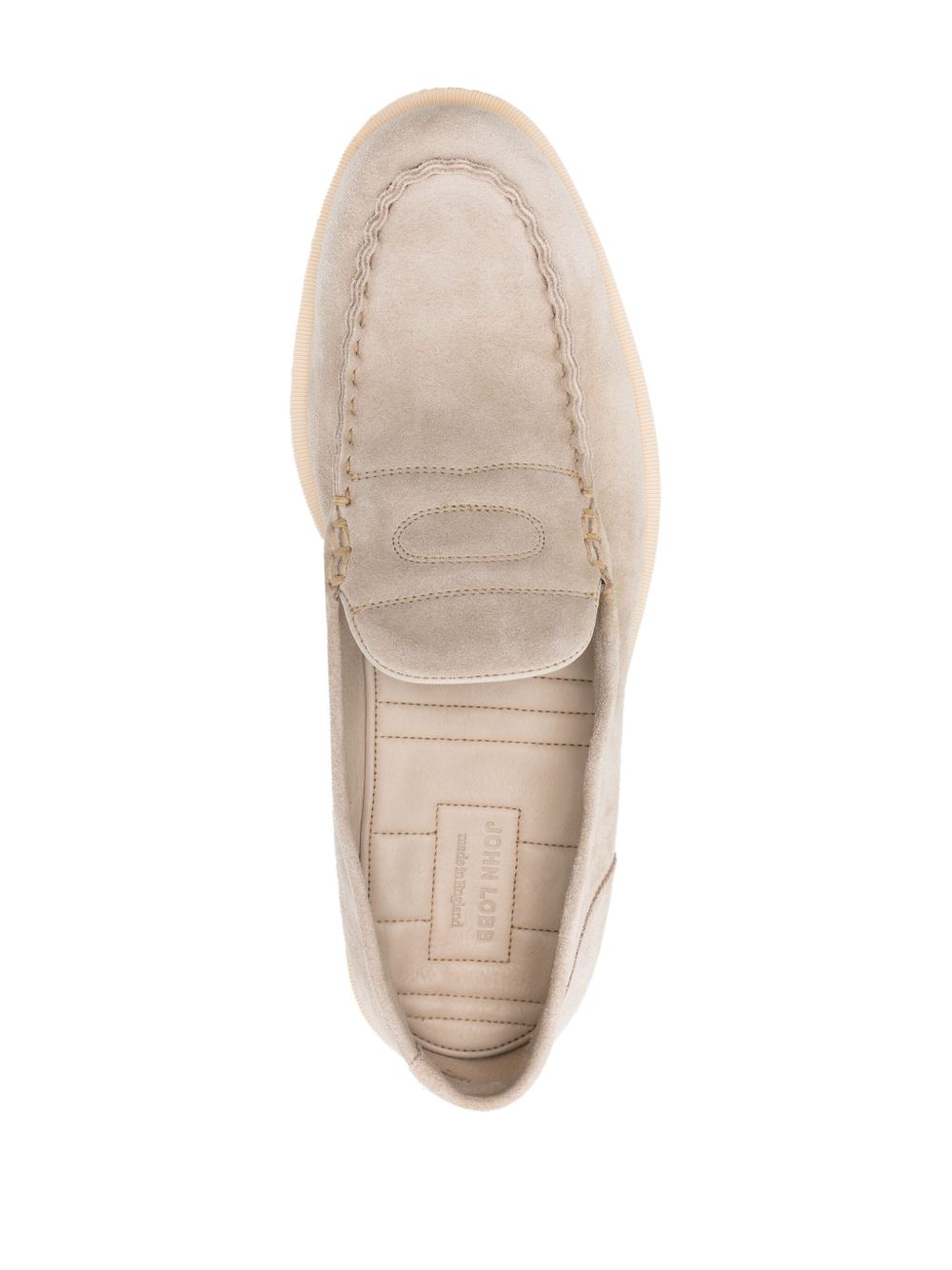 John Lobb Pace Suede Leather Loafer