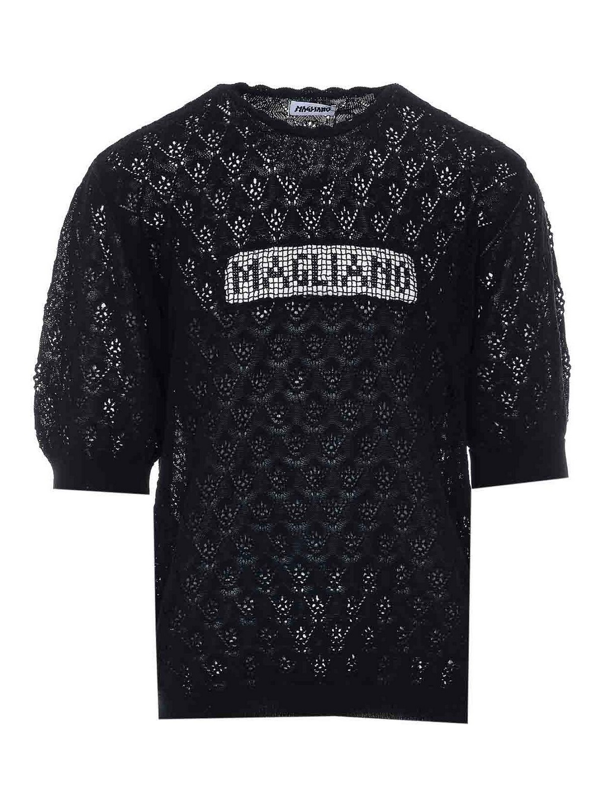 T-Shirts And Polos Black Mohair - Men